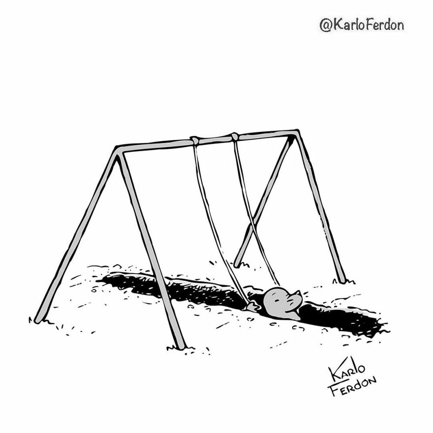 Artist’s 85 New Hilarious Silent Comics With Witty Twists