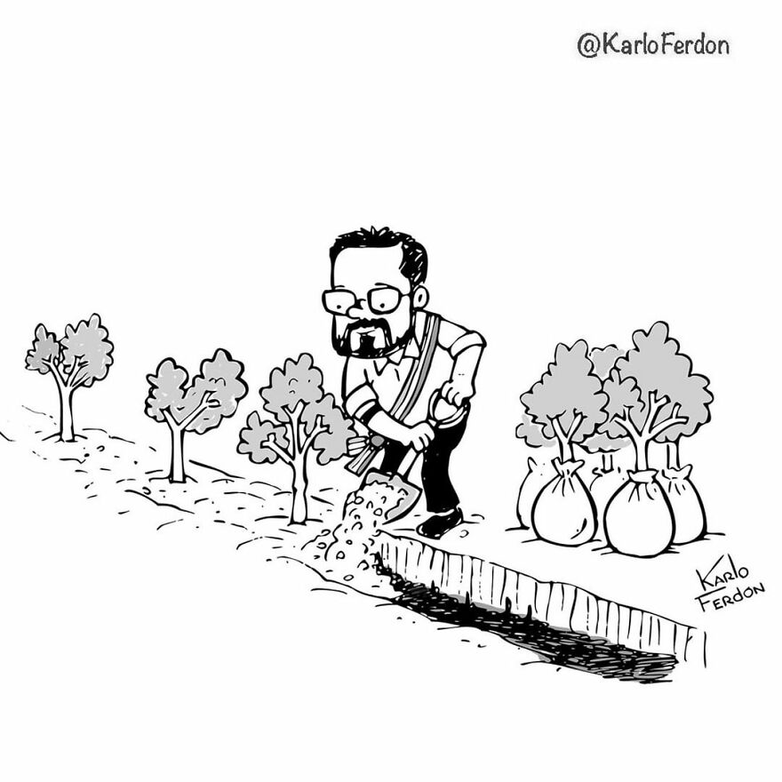 Artist’s 85 New Hilarious Silent Comics With Witty Twists