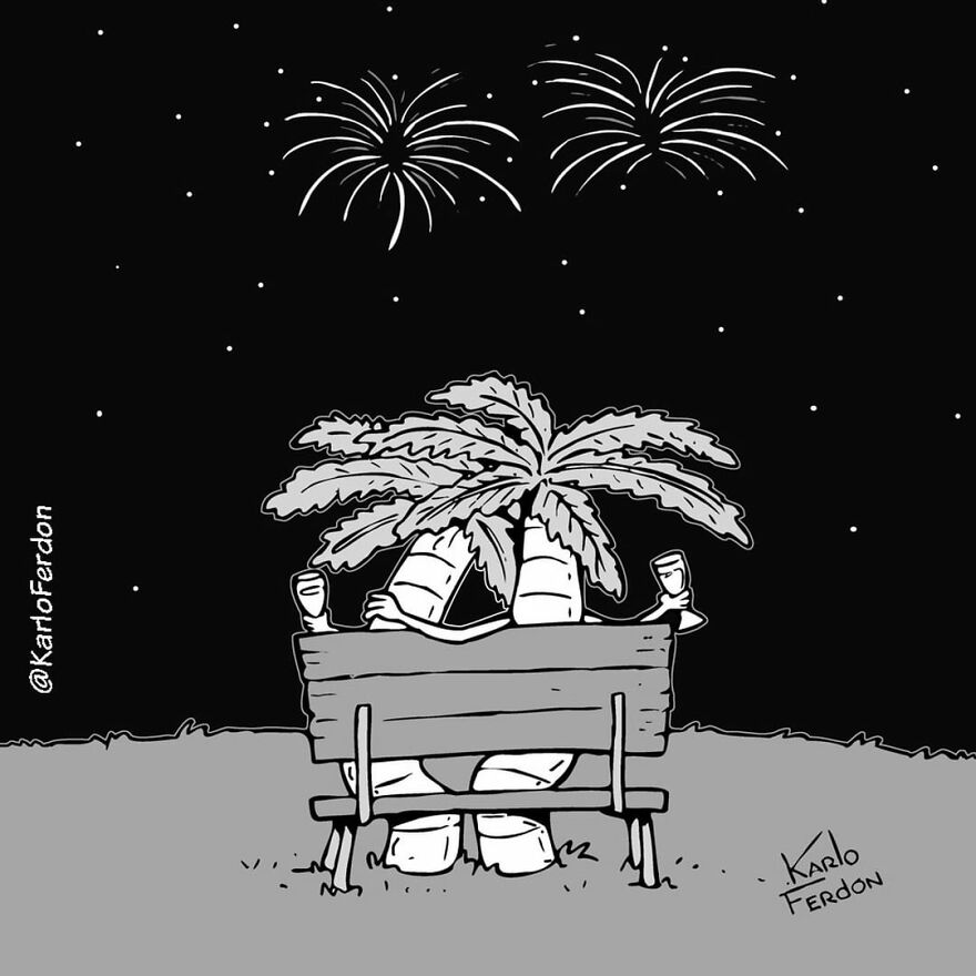 Artist’s 85 New Hilarious Silent Comics With Witty Twists