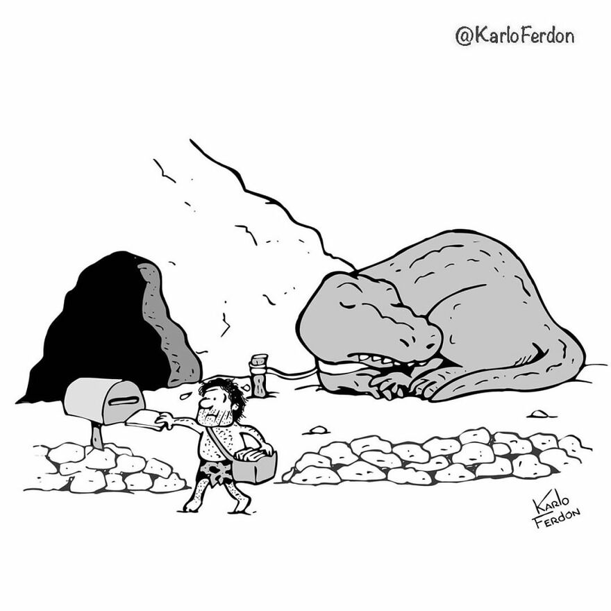 Artist’s 85 New Hilarious Silent Comics With Witty Twists