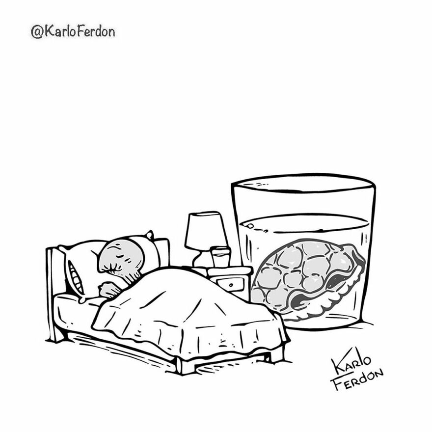 Artist’s 85 New Hilarious Silent Comics With Witty Twists