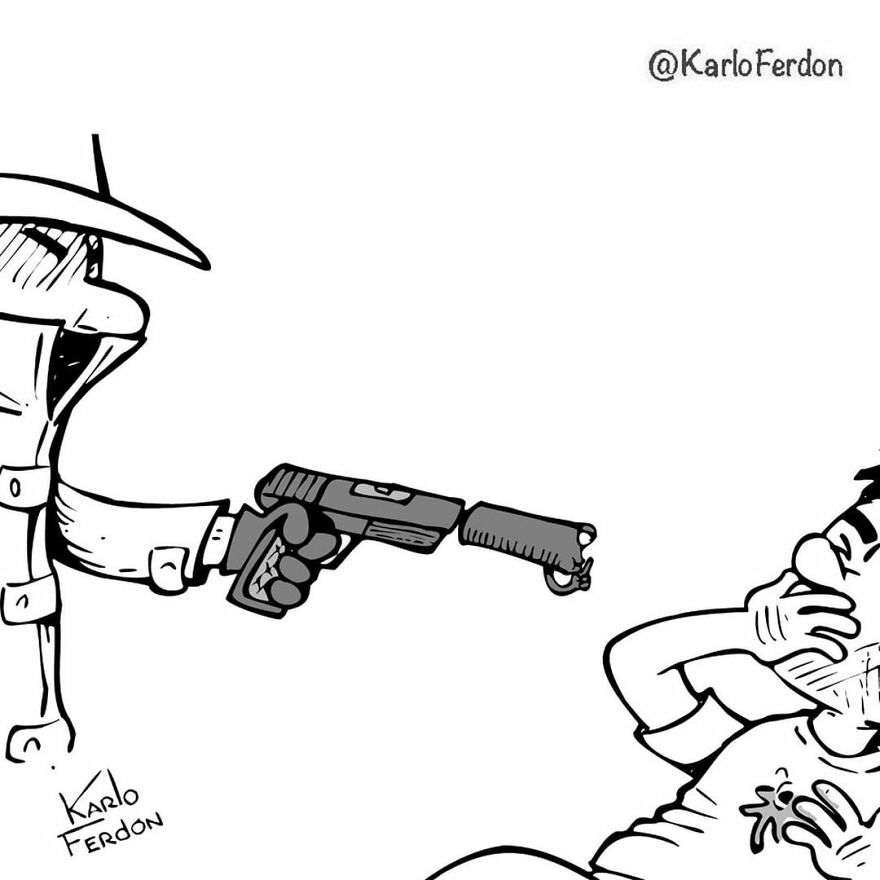 Artist’s 85 New Hilarious Silent Comics With Witty Twists