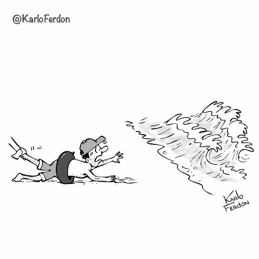 Artist’s 85 New Hilarious Silent Comics With Witty Twists