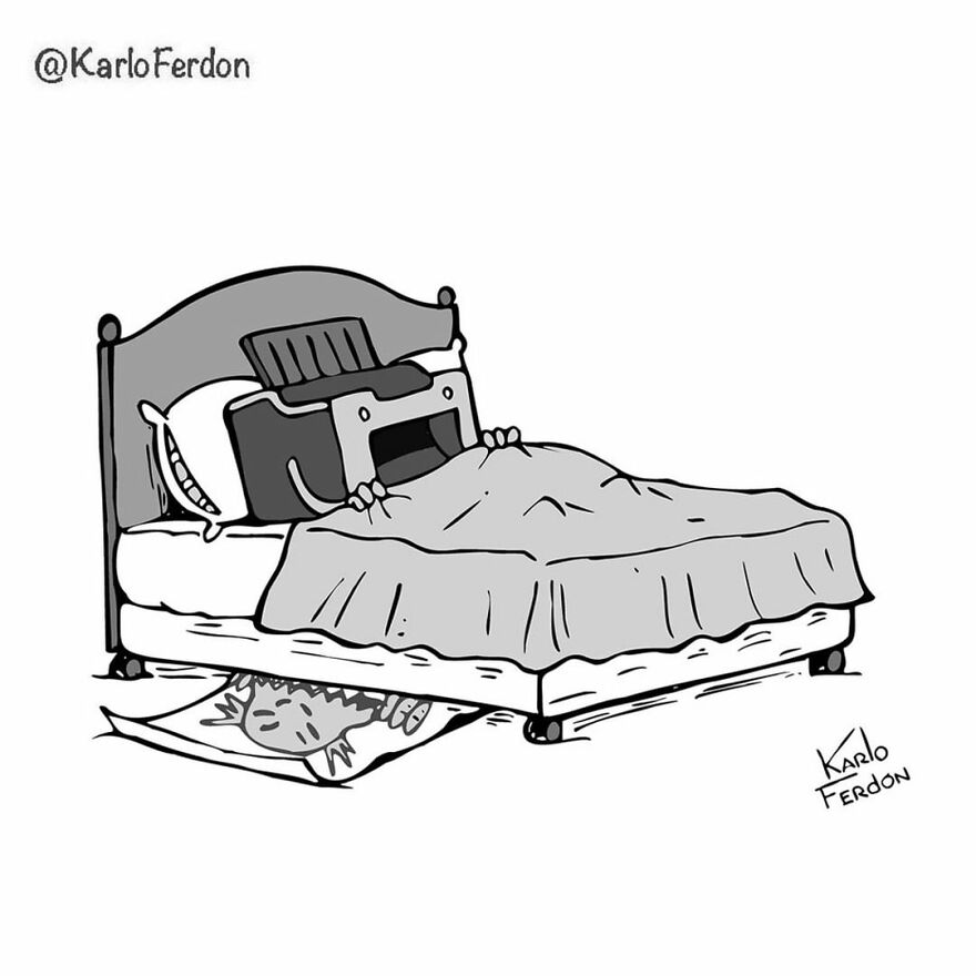 Artist’s 85 New Hilarious Silent Comics With Witty Twists