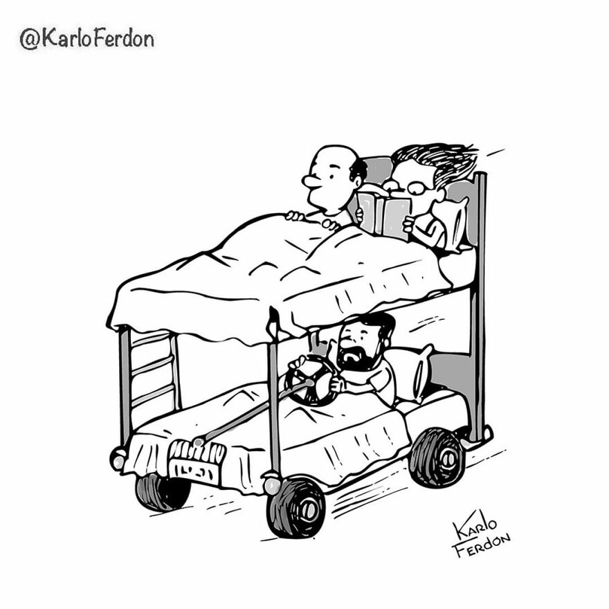 Artist’s 85 New Hilarious Silent Comics With Witty Twists