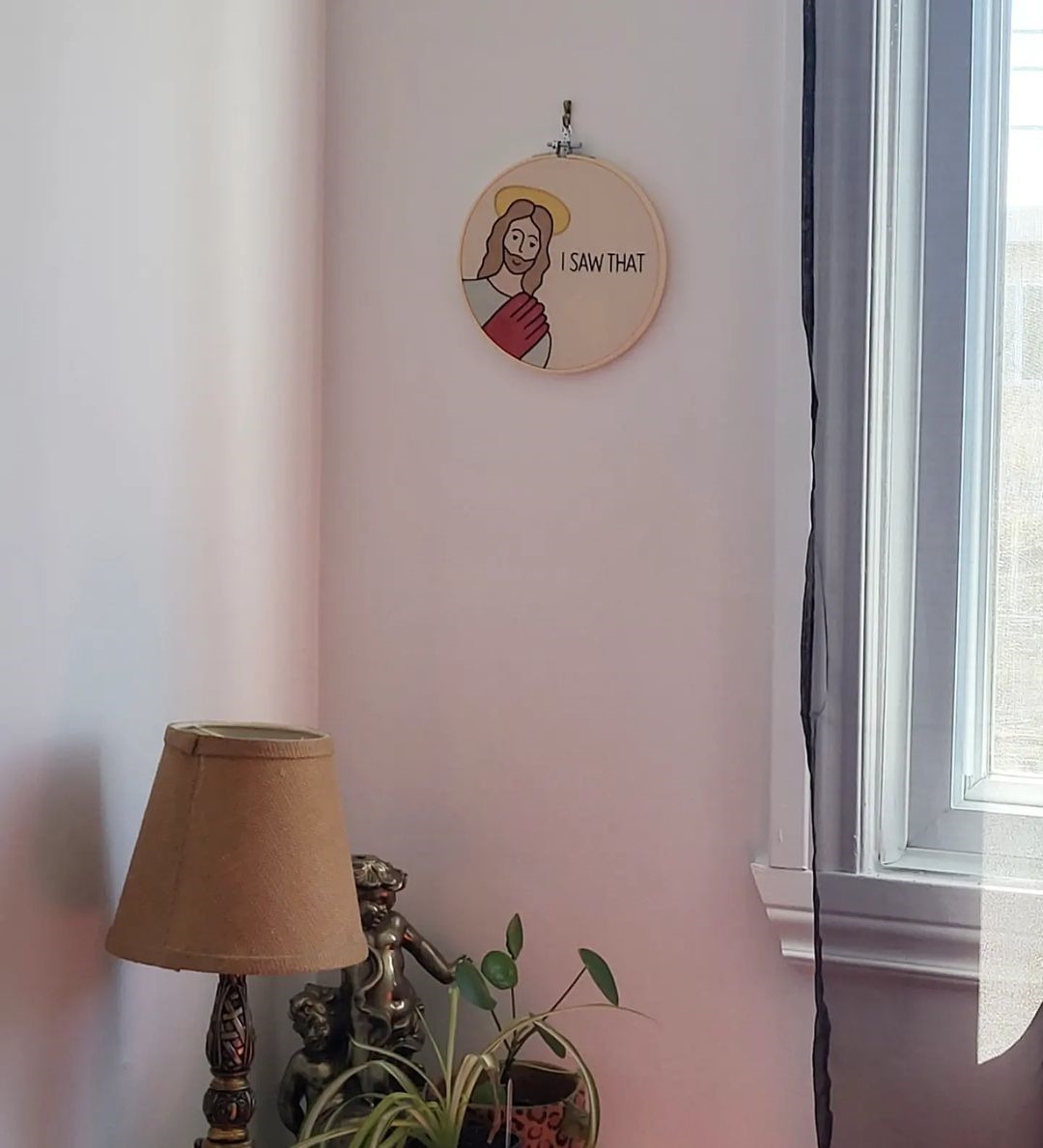 I Gave This Embroidery As A Gift To My Religious Grandma And She Loved It!