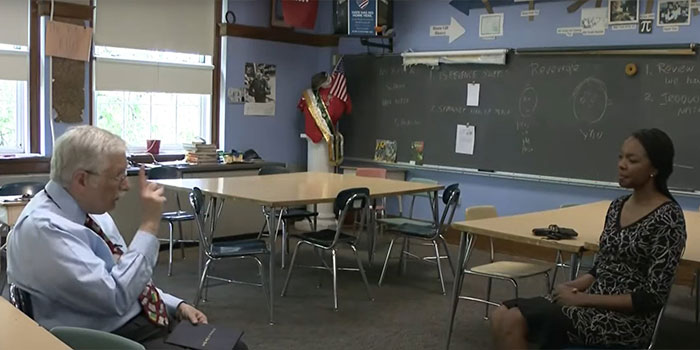 New Jersey Teacher Teaches Complex Lesson Of Acceptance Through The Simple Symbol Of An Empty Chair New Jersey Teacher Teaches Complex Lesson Of Acceptance Through The Simple Symbol Of An Empty Chair