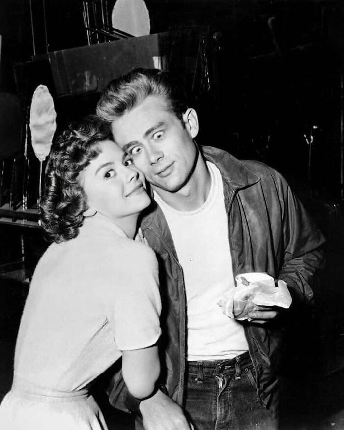 James Dean And Natalie Wood Behind The Scenes Of Rebel Without A Cause, 1955