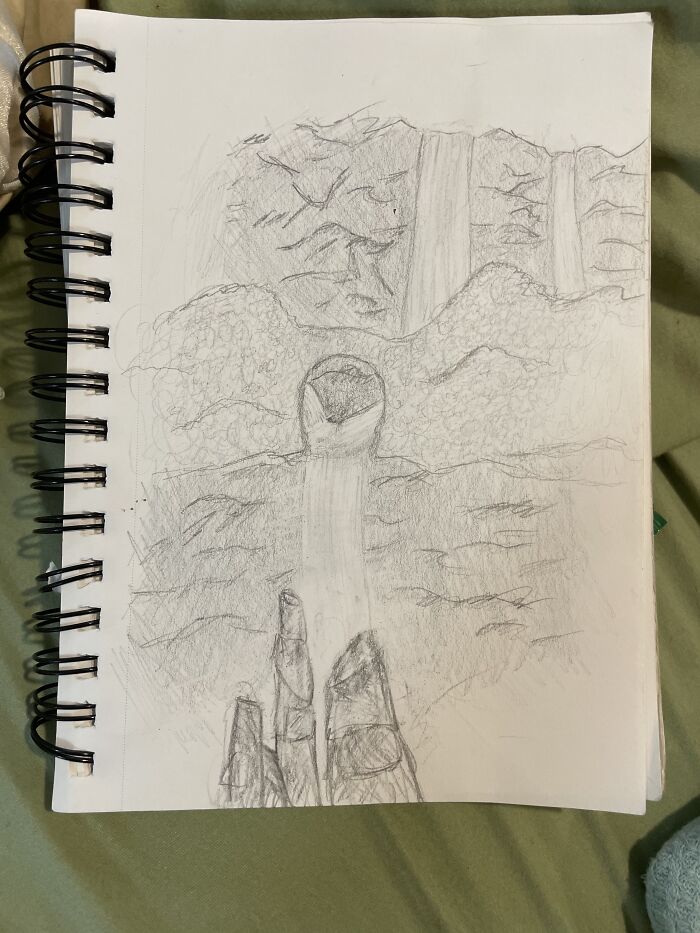 Concept Art For A Waterfall. It’s Ok I Guess.