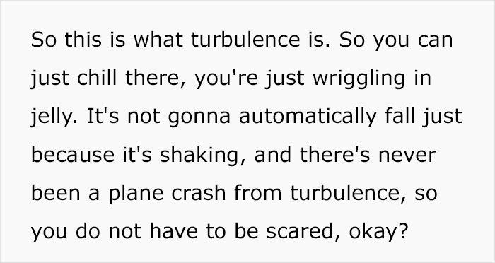 Woman Shares An Example Of Why Turbulence Should Not Scare You And Millions Find It Helpful Woman Shares An Example Of Why Turbulence Should Not Scare You And Millions Find It Helpful