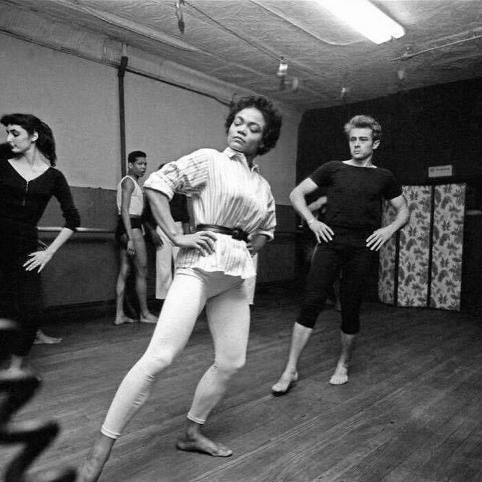 James Dean And Eartha Kitt At Katharine Dunham’s Dance Studio, New York, 1955