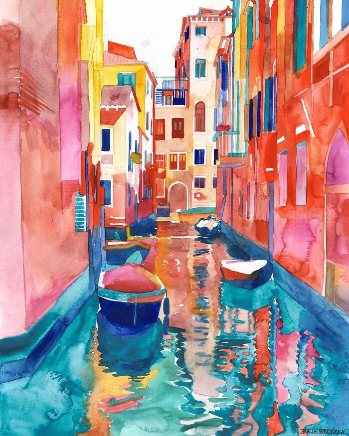 I Show The Beauty Of Venice With My Watercolor Paintings