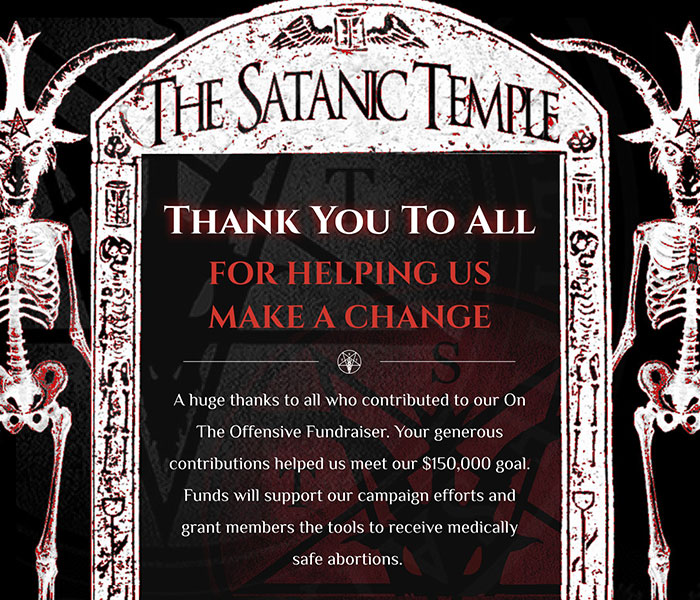 Surprising Tactic In The Fight To Preserve Abortion Rights In The U.S. Comes From None Other Than The Satanic Temple, Which Upholds Religious Abortion Rituals Surprising Tactic In The Fight To Preserve Abortion Rights In The U.S. Comes From None Other Than The Satanic Temple, Which Upholds Religious Abortion Rituals
