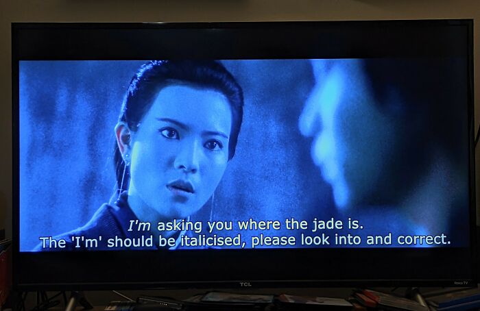 Instructions For The Subtitler Showed Up On My Blu-Ray.