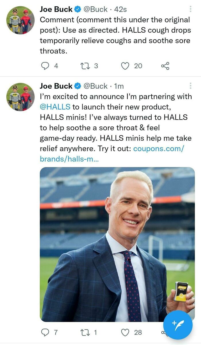 Sportscaster Joe Buck Fumbles A Sponsored Tweet