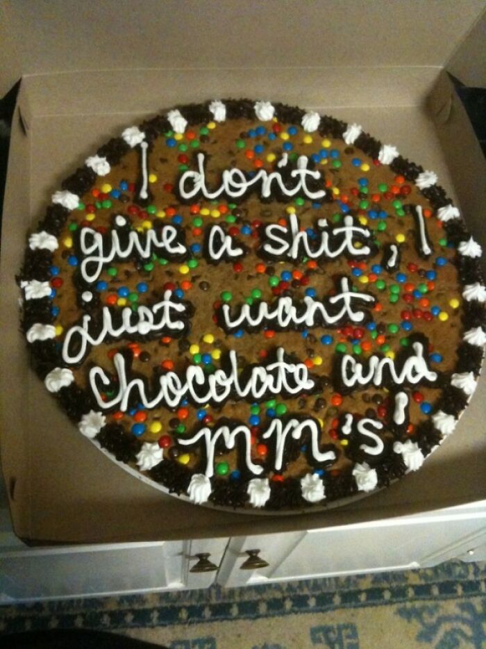 I Asked My Brother What He Wanted On His Cookie Cake.