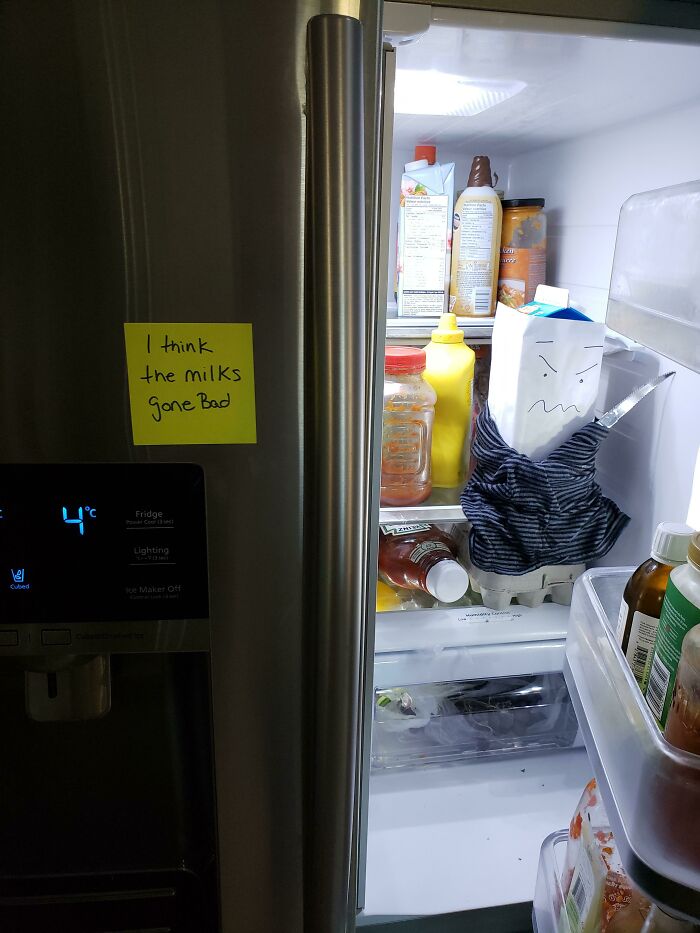 My Wife Has Been Waiting For 2 Days For Me To Open The Fridge. Lol