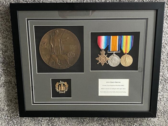 Great-Grandfather's WW1 Medals That Were Framed