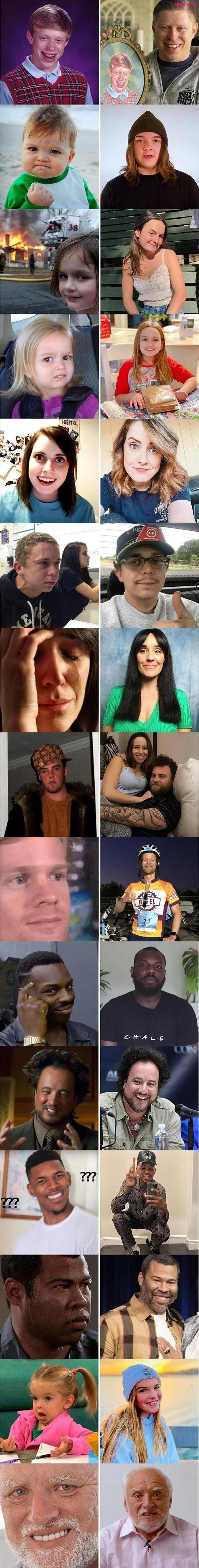 Gente meme: antes y ahora