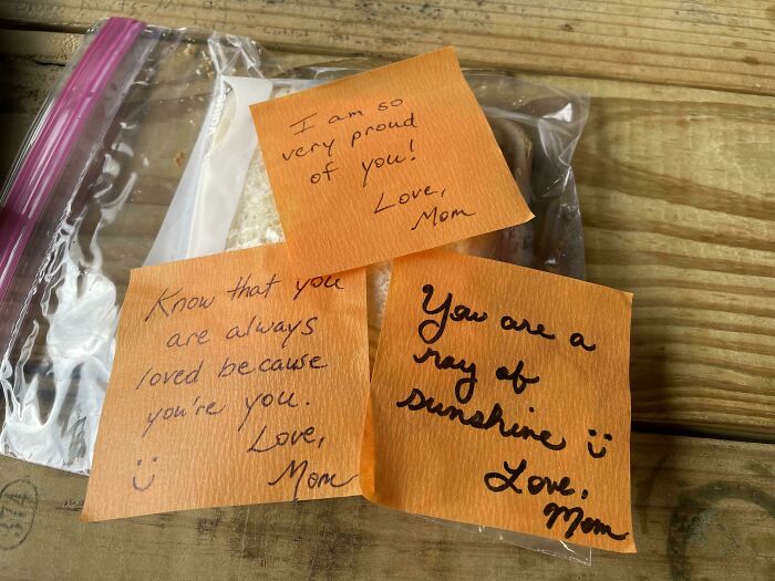 I Finally Came Out To My Mom As Trans A Few Days Ago And Then Started Getting These Notes In My Lunch Bag Every Day