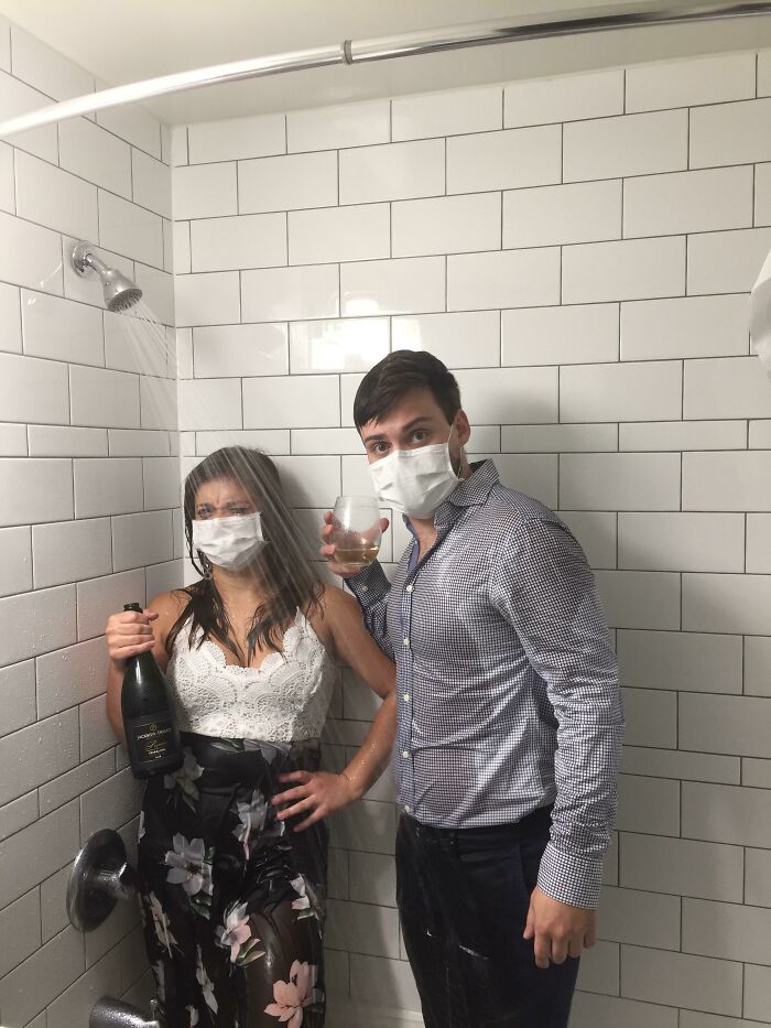 Our Wedding Shower During Quarantine. We Made The Best Of What We Had