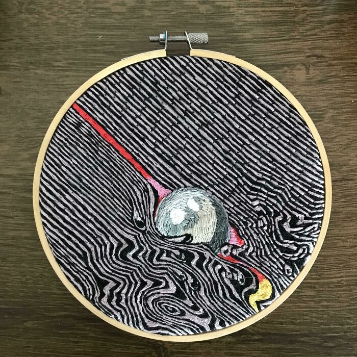 Embroidered The Tame Impala Currents Album Cover. I’m So Proud Of It!