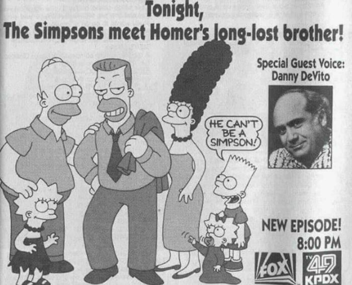 Simpsons Newspaper Ad (1991)
