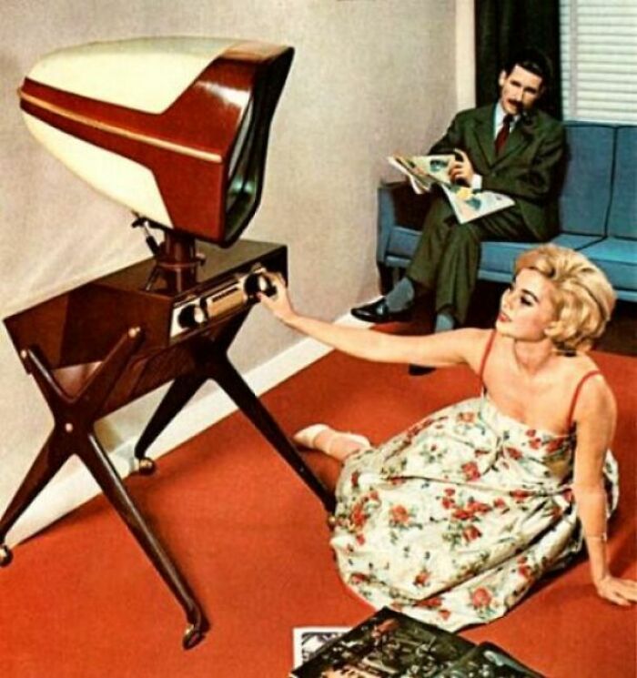 This TV Looks Like It's Going To Kill Her!