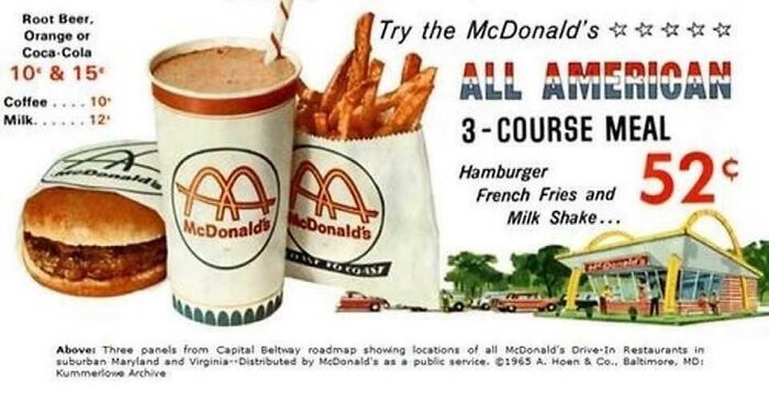 Try The Mcdonald’s All American 3-Course Meal (1965)