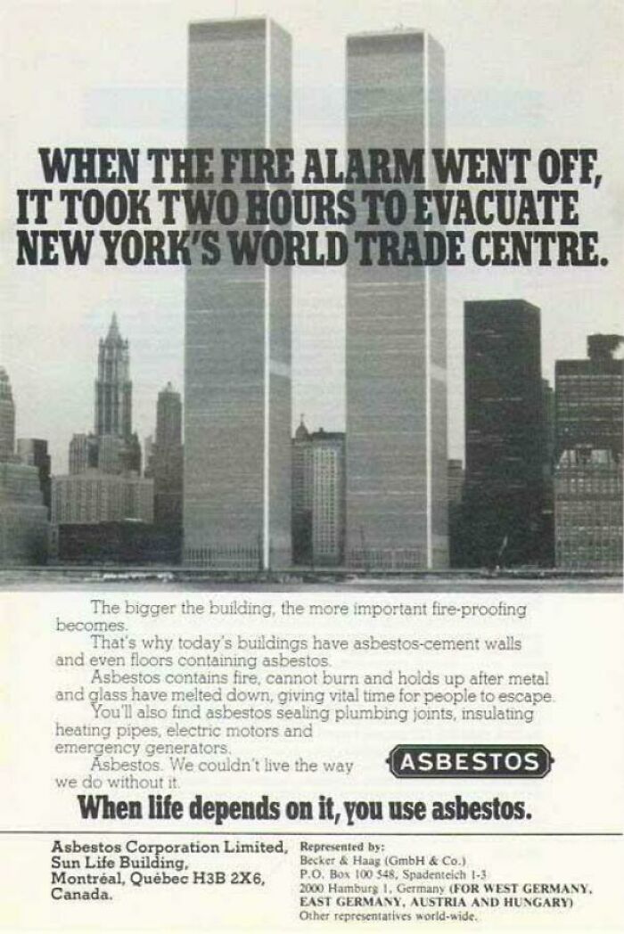 70’s Ad For Asbestos