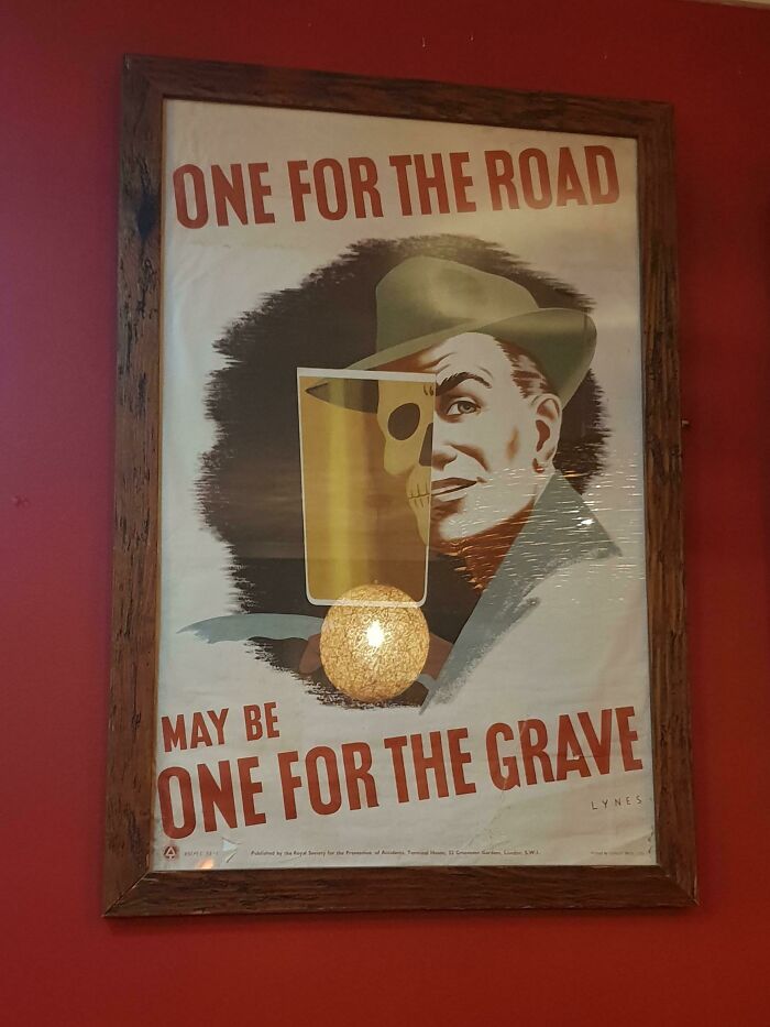 Drunk Driving Ad, London... I'm Going To Say 1930's? Sorry For The Light Reflection!
