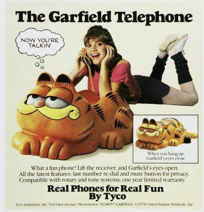 Garfield Telephone By Tyco (1978)