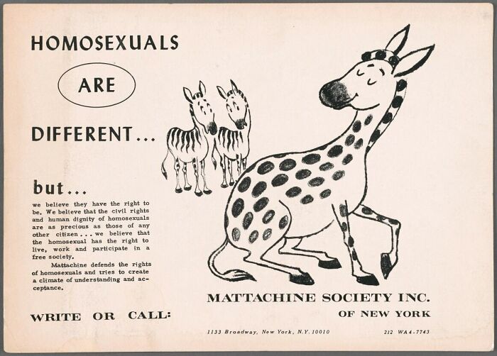 Homosexuals Are Different, Mattachine Society Of New York, 1960