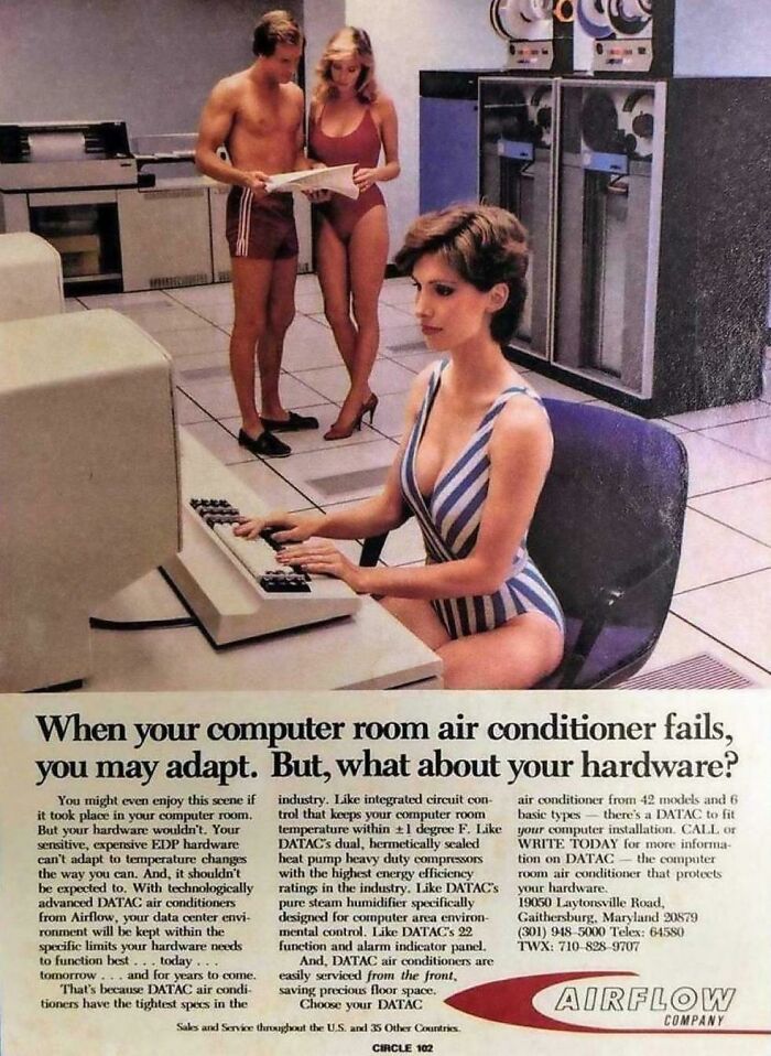 When Your Computer Room Air Conditioner Fails, You May Adapt....1980s