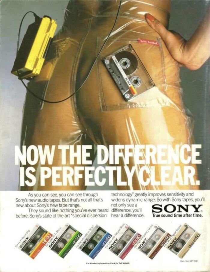 1980s Sony Cassettes Ad