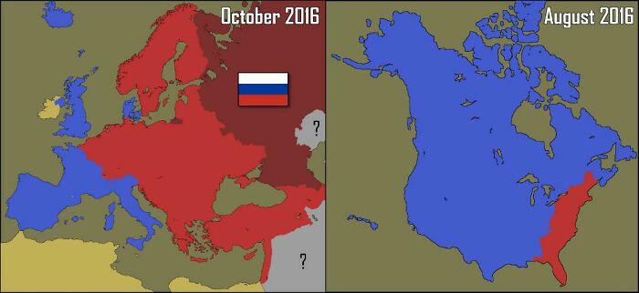 World War 3 As Depicted In CoD: MW2 And CoD: MW3. Russia Occupies Most Of Europe In 24 Hours And Occupies The Entire Us East Coast Within Several Days