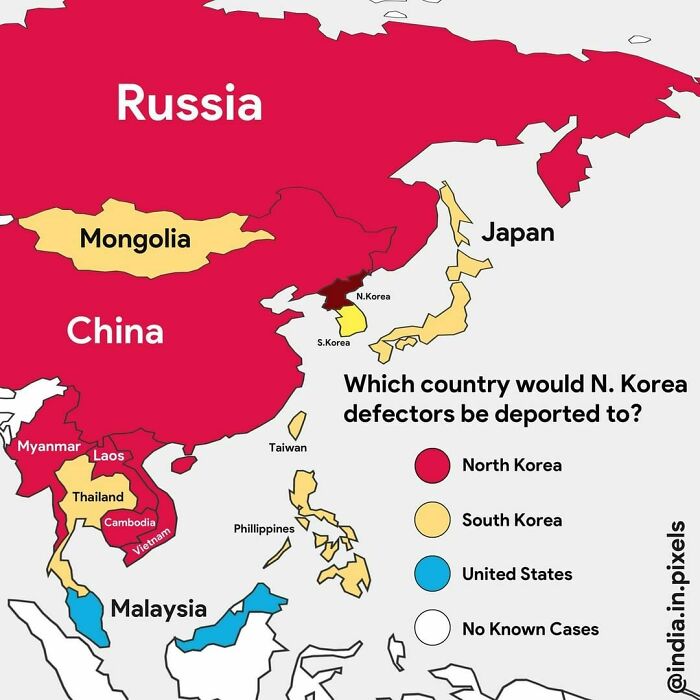 If You Are A North Korean Citizen Who Illegally Flees To A Neighboring Country, Which Country Would You Get Deported To?