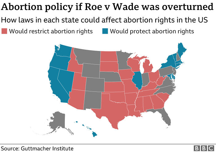 In Light Of The Unprecedented, Historic Early Leak Of The U.S. Supreme Court Decision To Overturn Roe V. Wade, Here's The Likely Abortion Landscape In The U.S. Later This Summer