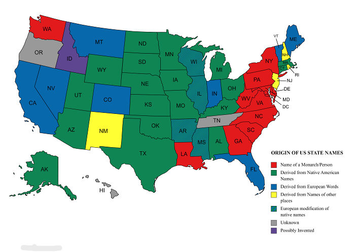 Origin Of US State Names