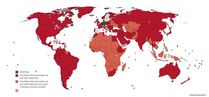 Countries That Have Been At War With Germany (Since 1871)