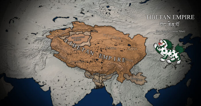 Tibetan Empire Around 800