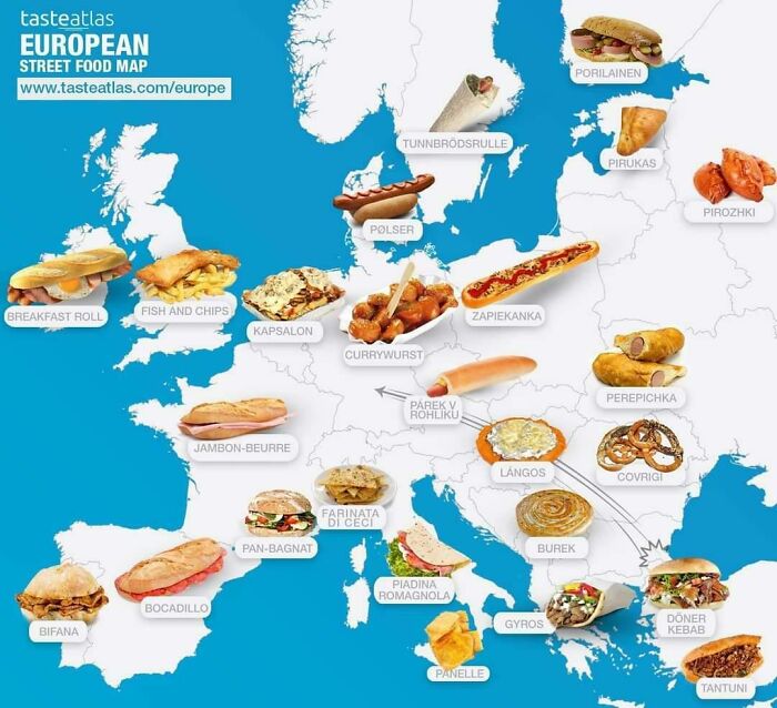 European Street Food Map