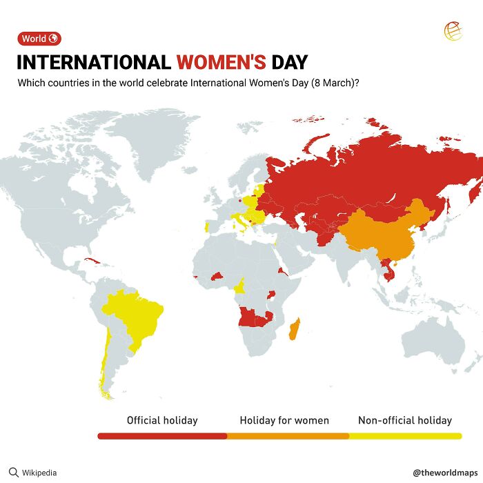 Which Countries In The World Celebrate International Women's Day?