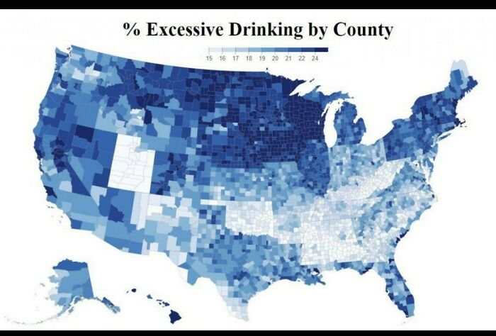 Excessive Drinking By Us County