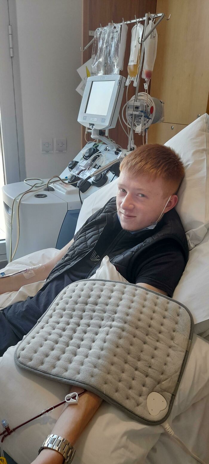 My 18-Year-Old Donating Stem Cells Today To A Stranger With Blood Cancer. Proud Is An Understatement