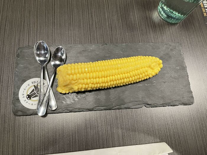 Can’t Believe This Restaurant Did This To Me. I Love Mango Pudding, But They Made It Into The Shape Of Corn. I Hate Corn