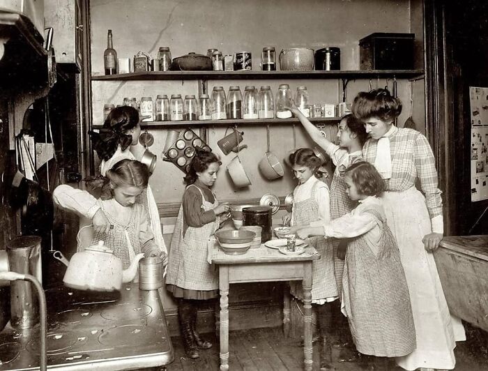 Learning Practical Home Skills Took On A More Necessary Meaning In 1910.