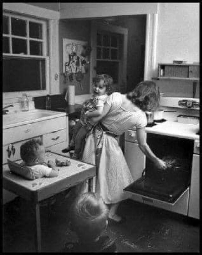 Here's To The Moms That Do It All. (1955)