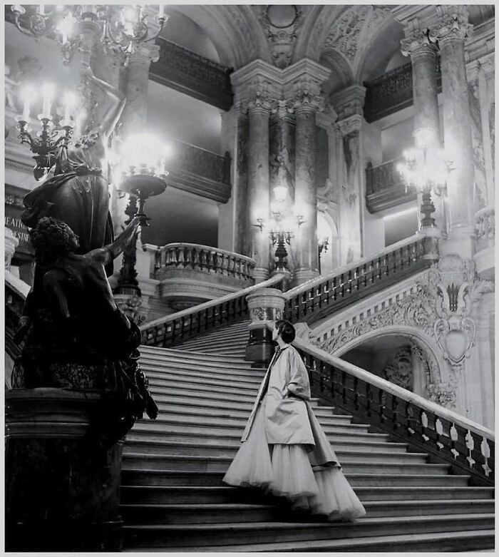 The Grand Staircase At The Paris Opera, 1948.