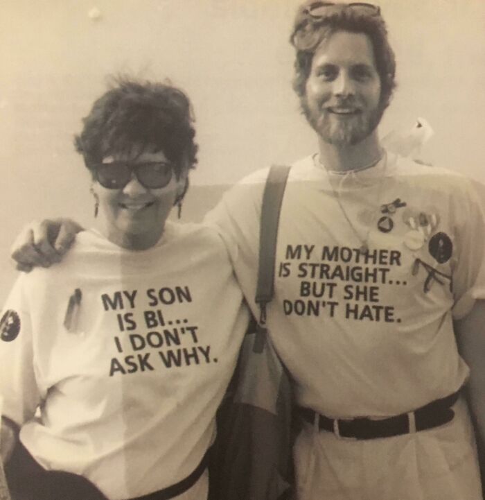 My Uncle And Grandma On Their Way To A Pride Parade In The ‘80s